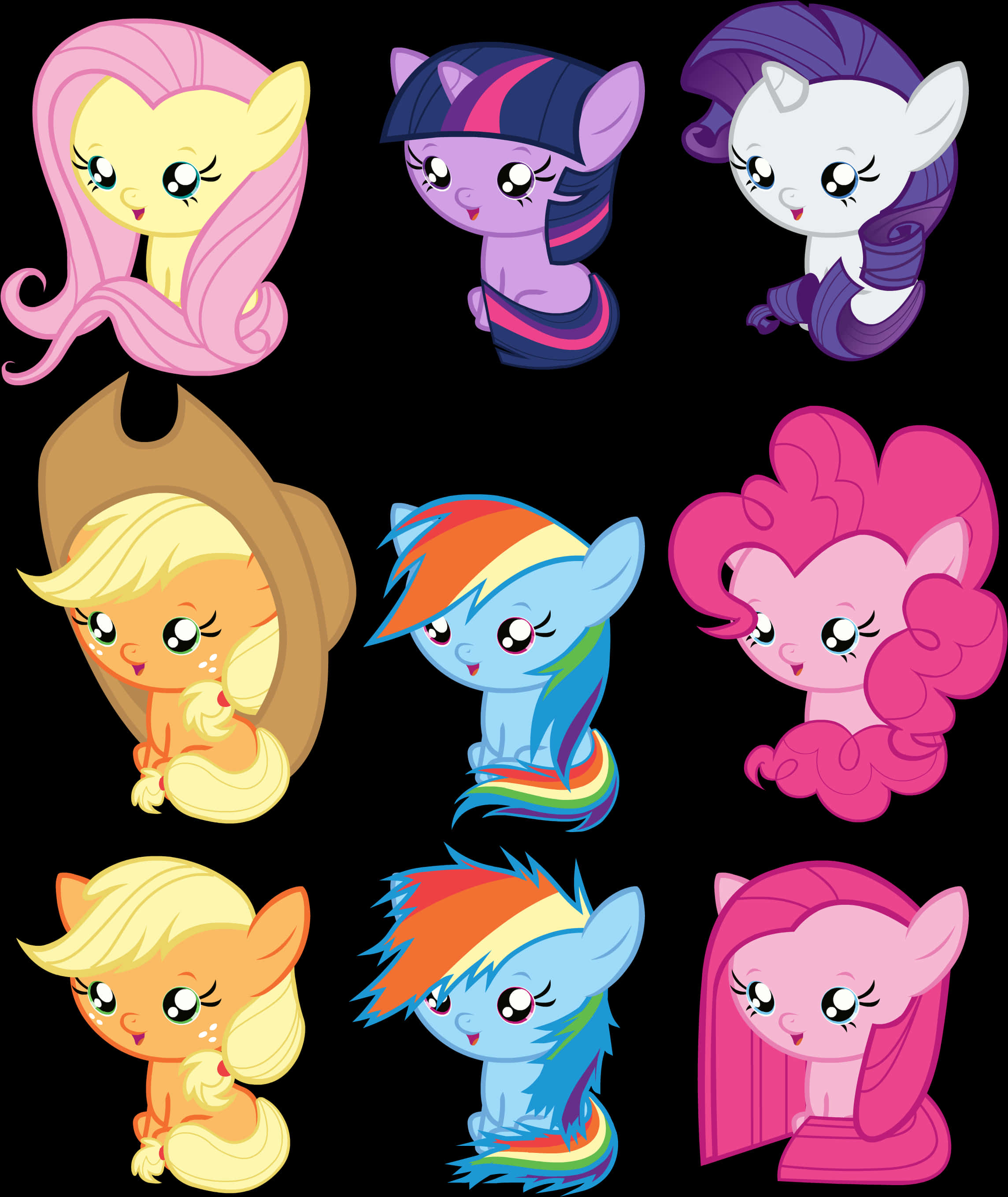 My Little Pony Characters Collage