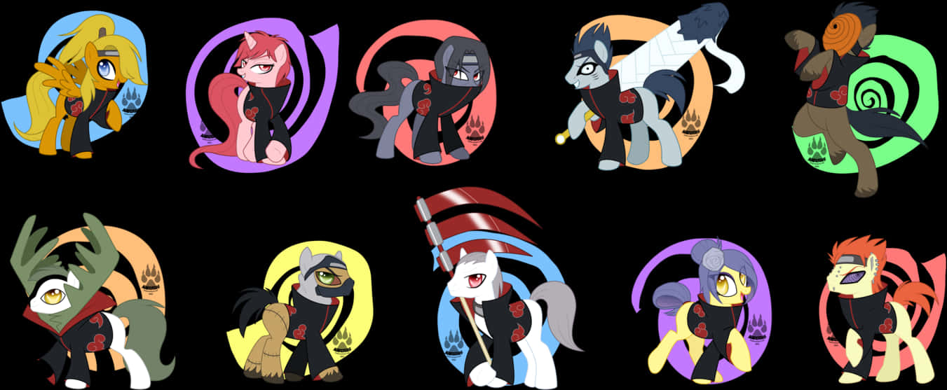 My Little Pony Naruto Crossover Characters