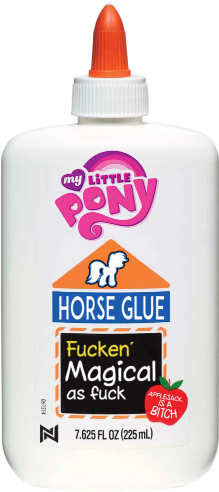 My Little Pony Parody Glue Bottle