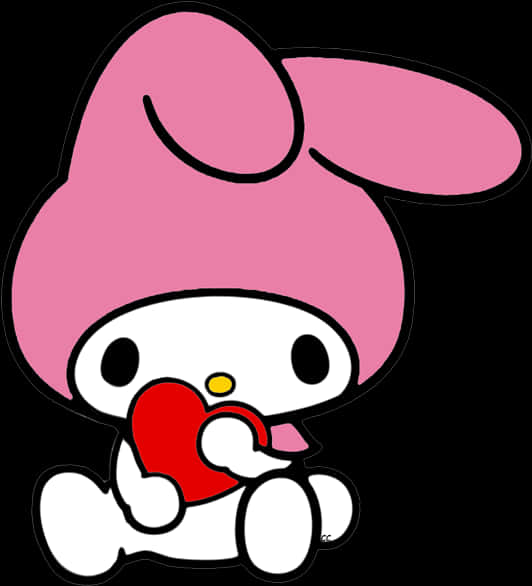 My Melody Holding Heart
