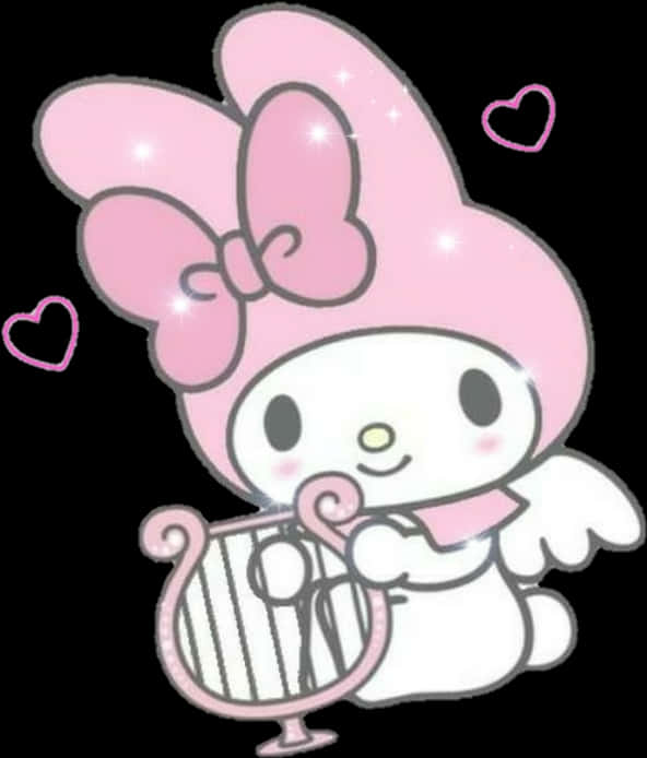 My Melody With Harpand Hearts