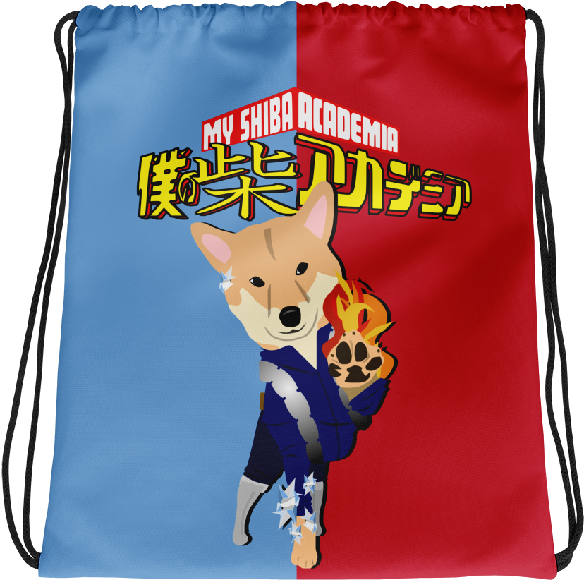 My Shiba Academia Drawstring Bag