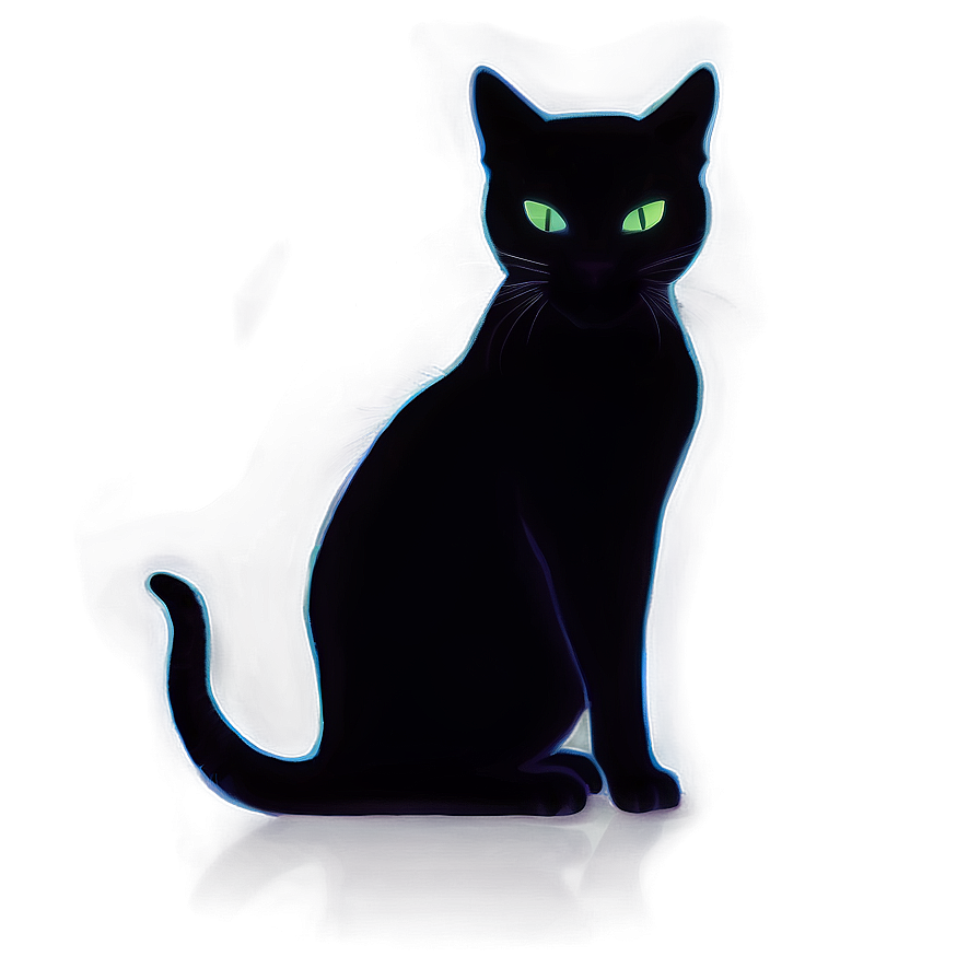 Mysterious Cat Silhouette Png Fnk