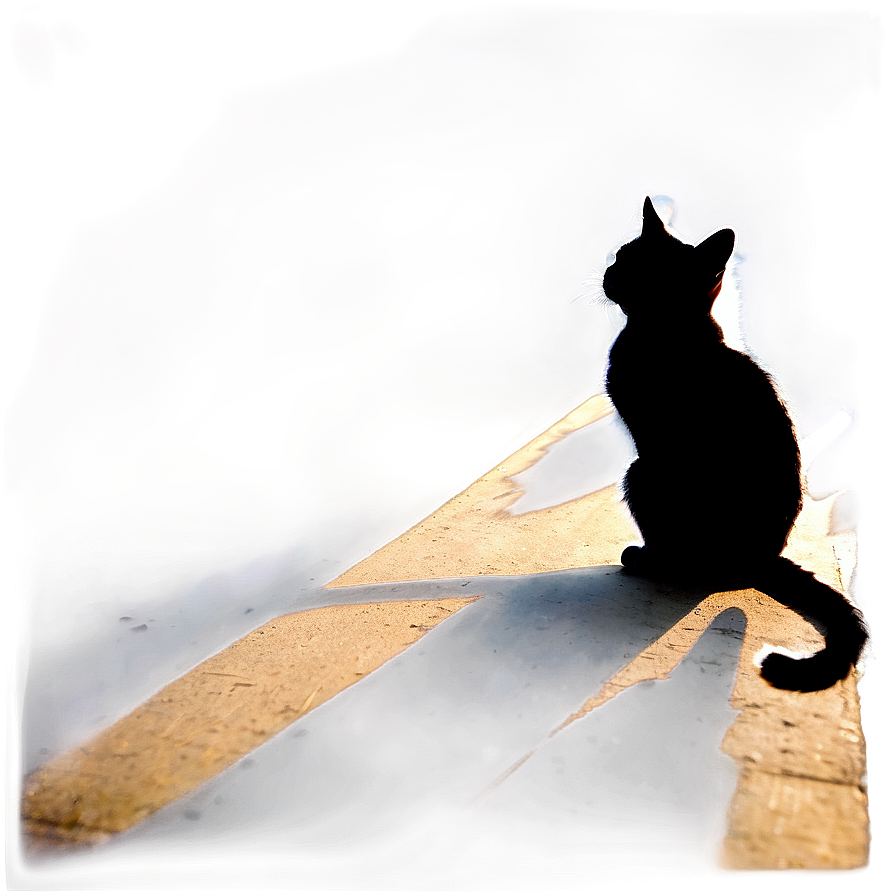 Mysterious Cat Silhouette Png Iek32