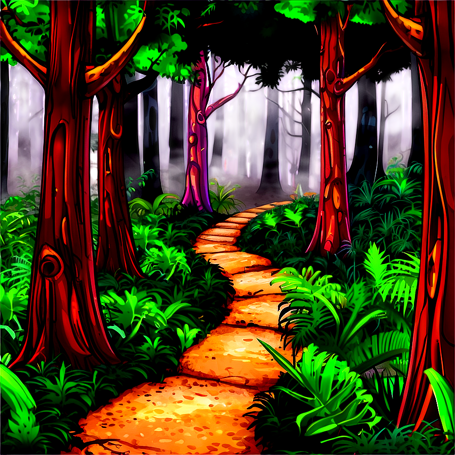 Mysterious Forest Path Png Tus