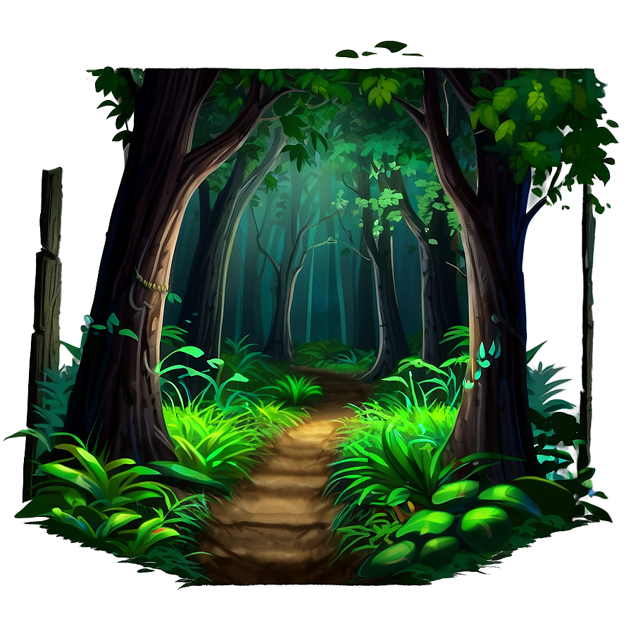 Mysterious Forest Path Png Vsu4