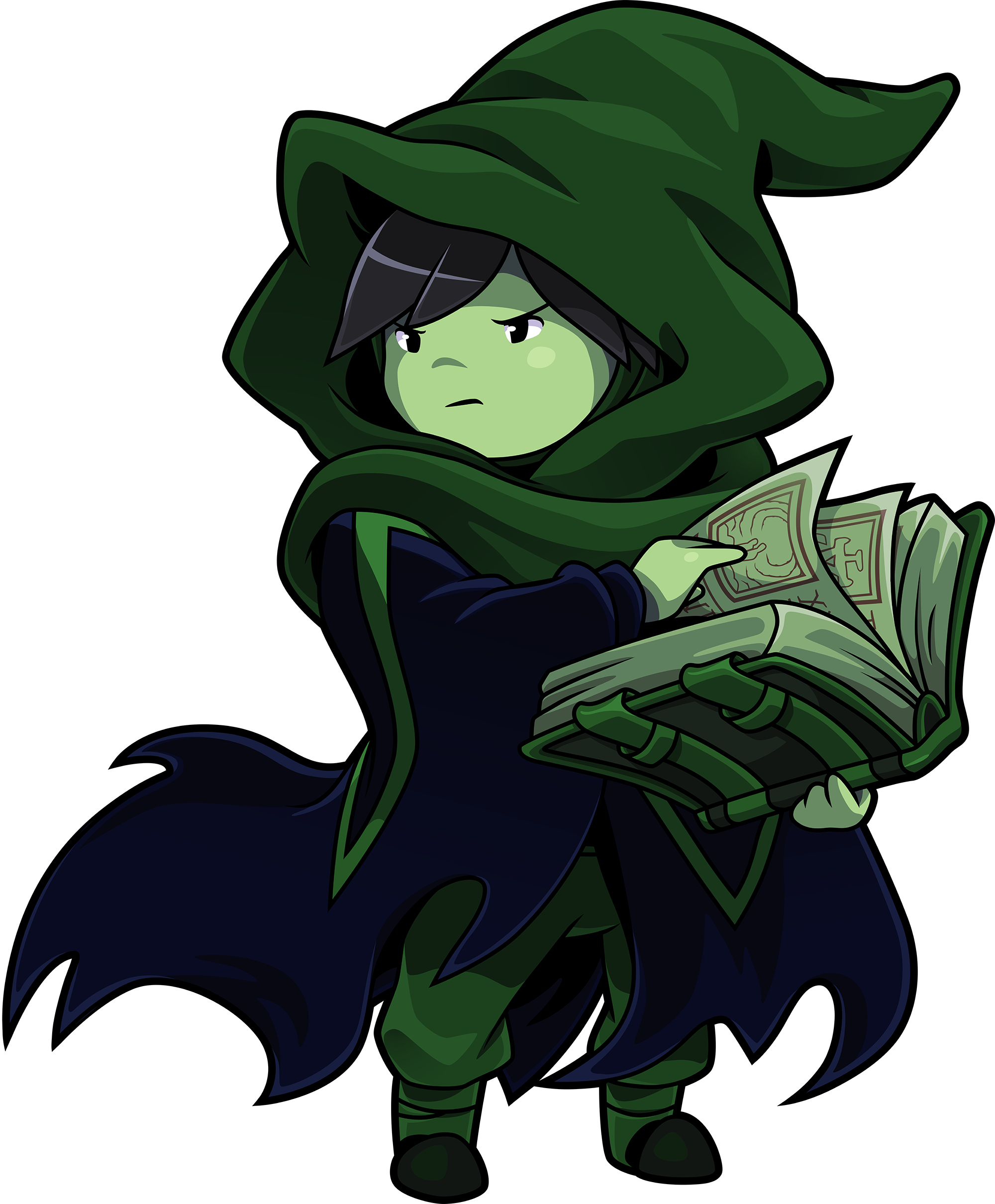 Mysterious_ Green_ Knight_ With_ Money