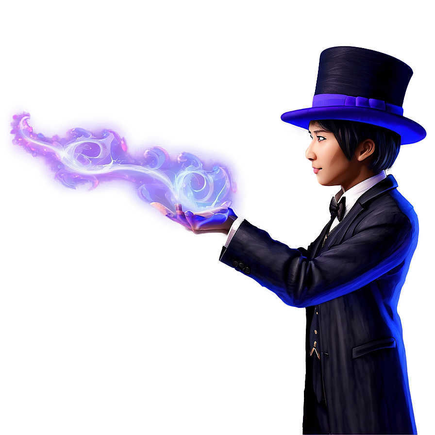 Mysterious Magician Figure Png Piv