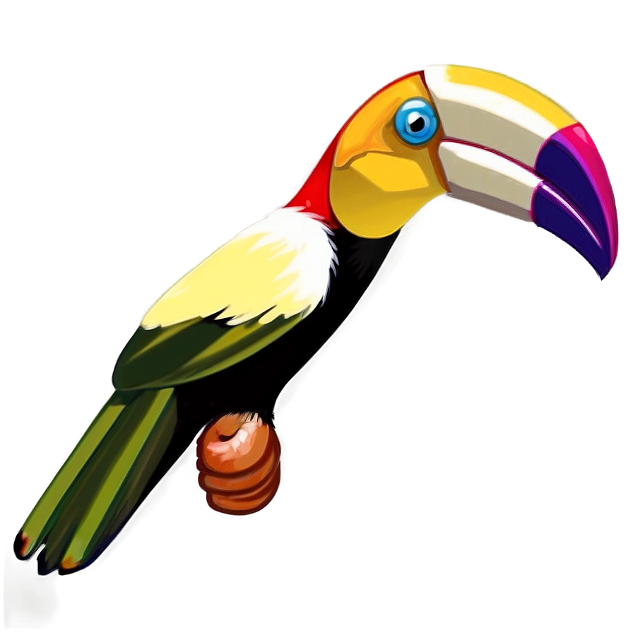 Mysterious Toucan In Shadows Png 89