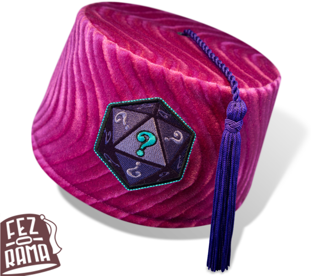 Mystery Embellished Purple Fez