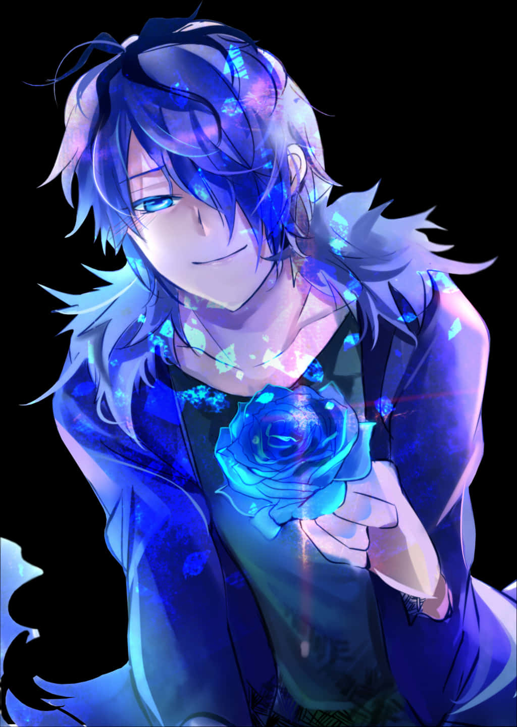 Mystic_ Blue_ Rose_ Anime_ Boy