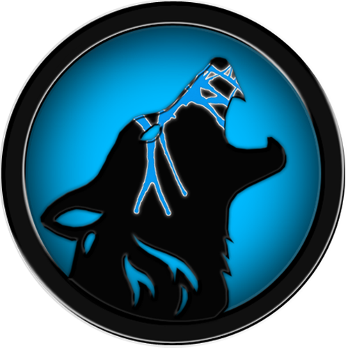 Mystic Blue Wolf Logo