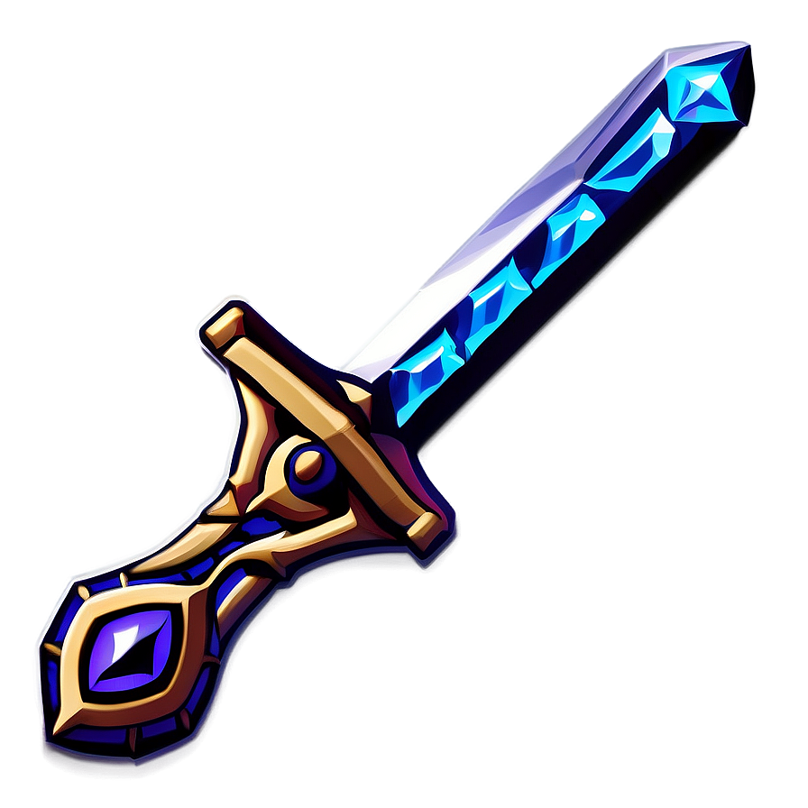 Mystic Diamond Sword Icon Png Xqn