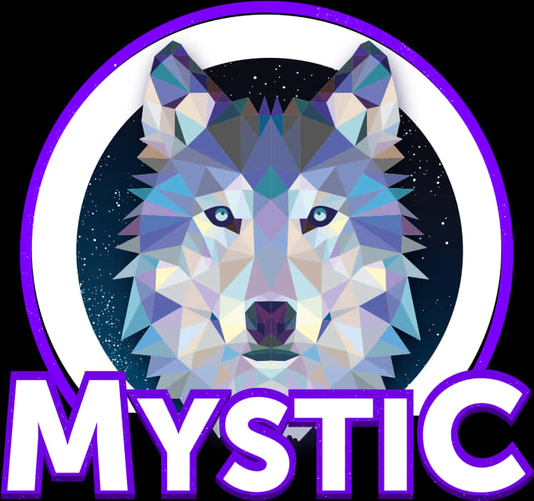 Mystic Geometric Wolf Design