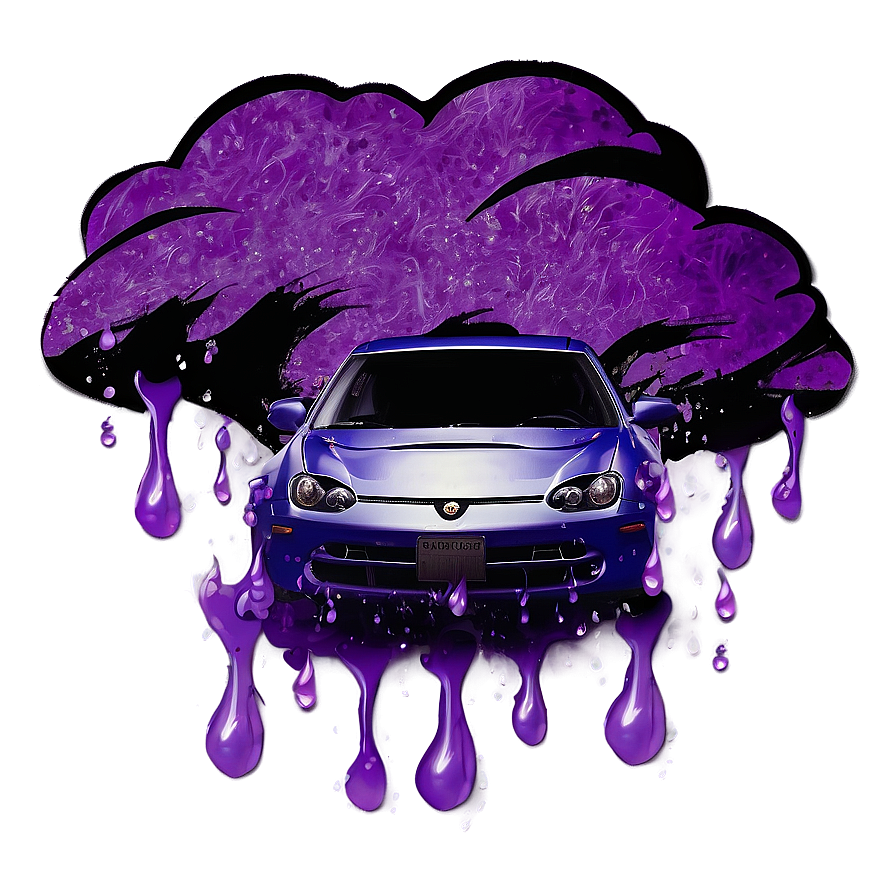 Mystic Purple Rain Scene Png Sft