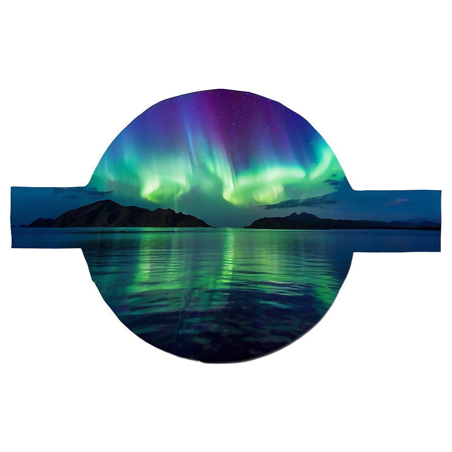 Mystical Aurora Over Ocean Png 06202024