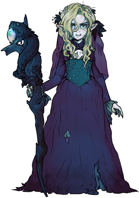 Mystical_ Elf_ Sorceress_with_ Staff