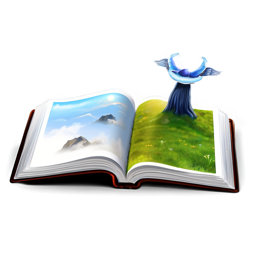 Mystical Open Book Png 10