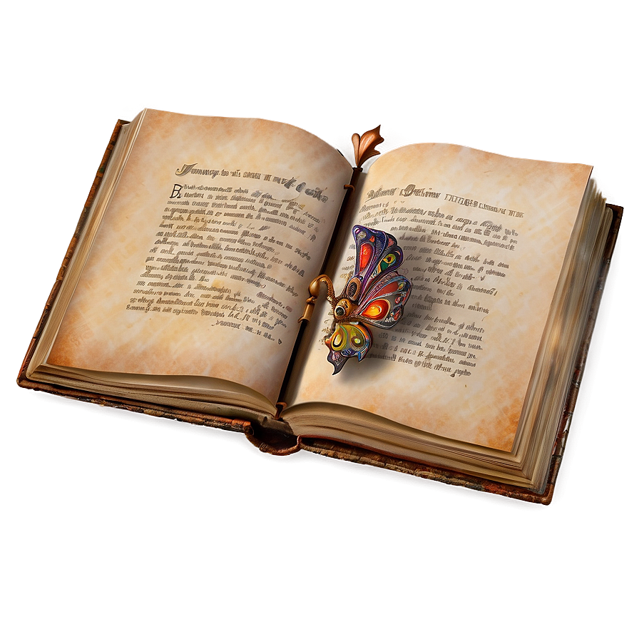 Mystical Open Book Png Flc37