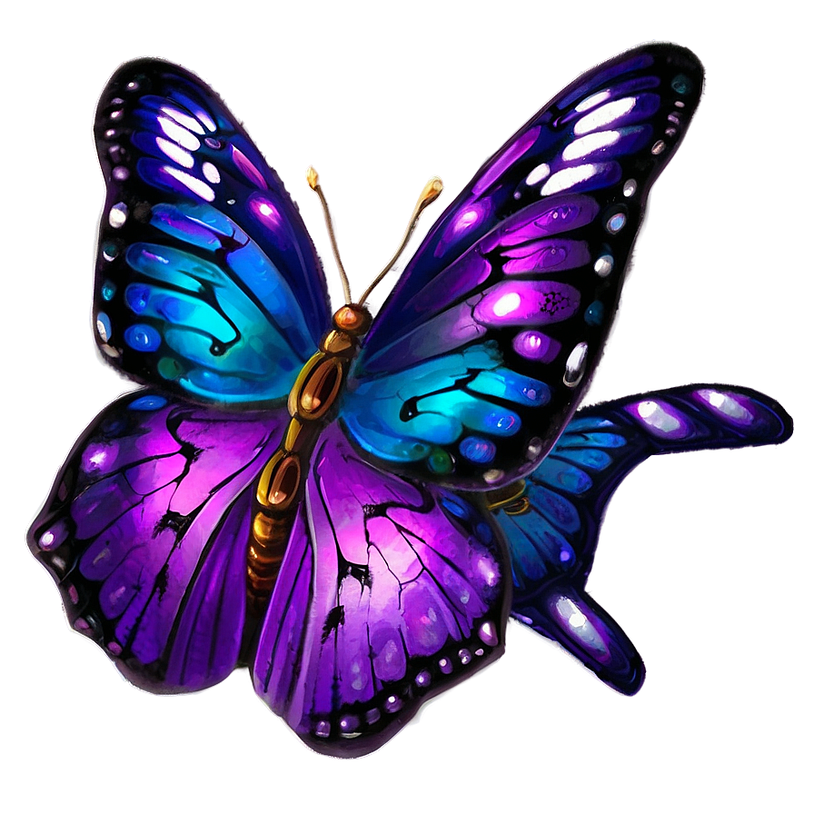 Mystical Purple Butterfly Png 05232024