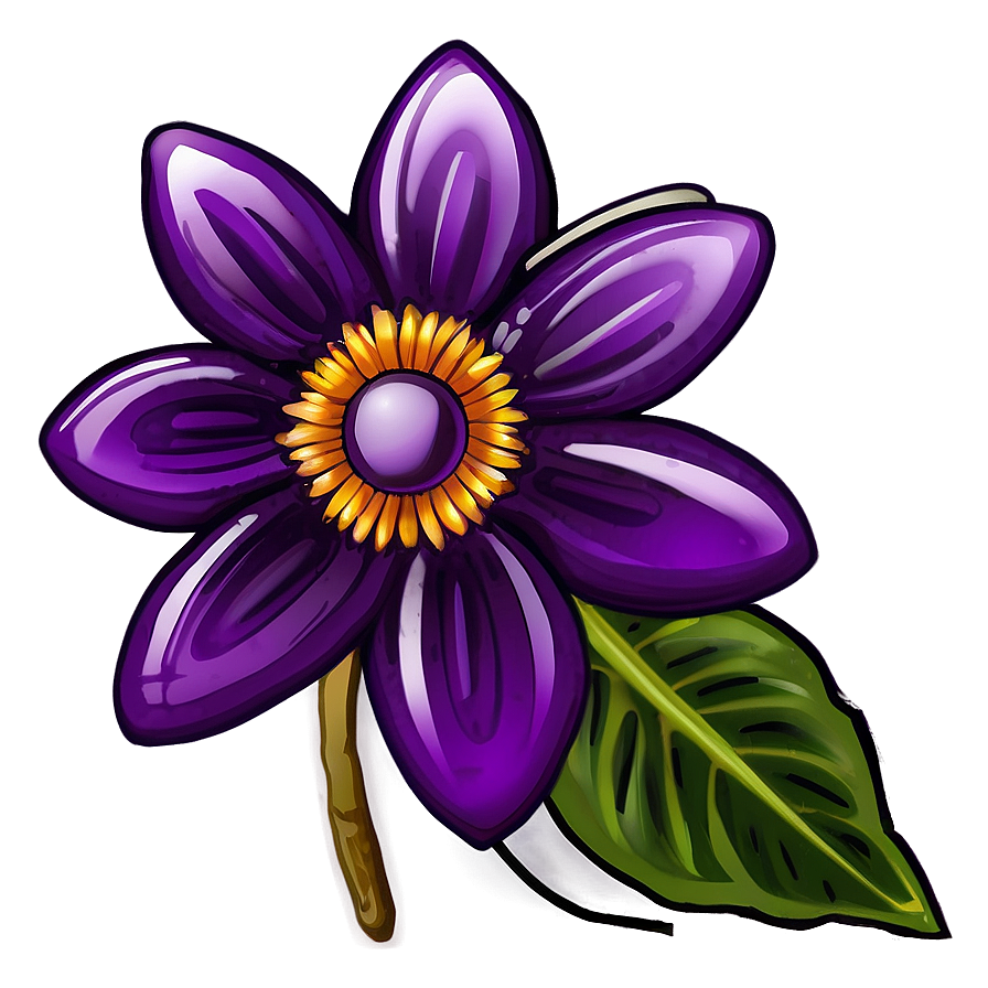 Mystical Purple Flower Png 56