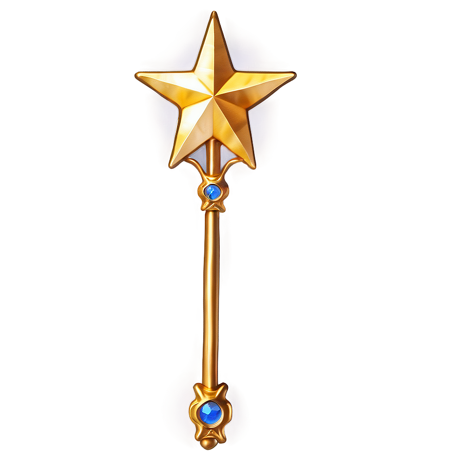 Mystical Star Wand Png Hka