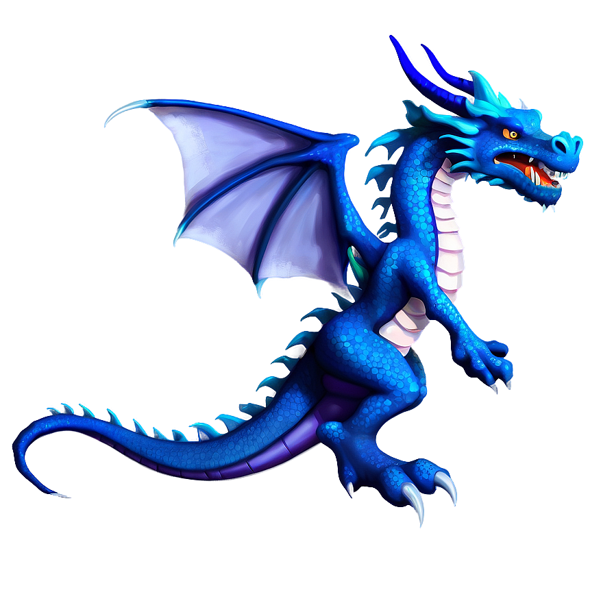 Mythical Blue Dragon Image Png 06252024