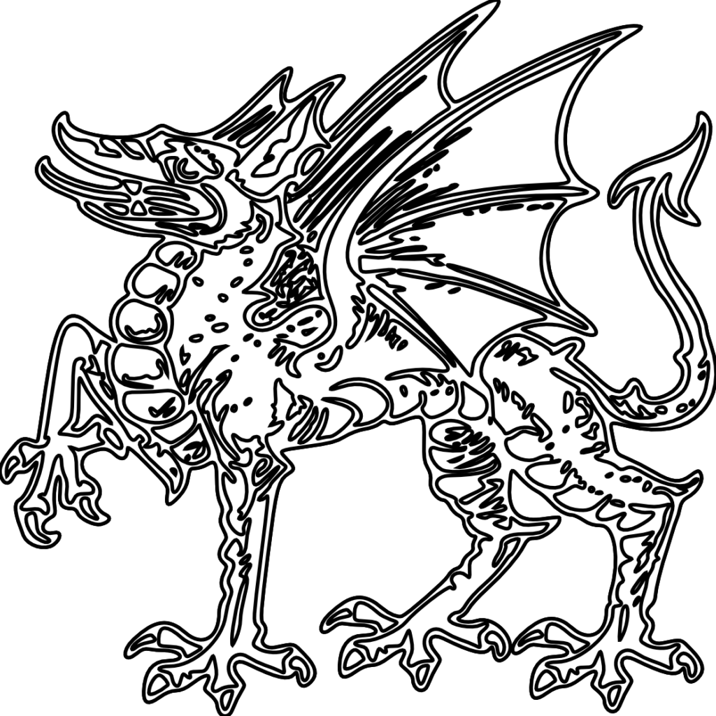 Mythical Dragon Coloring Page