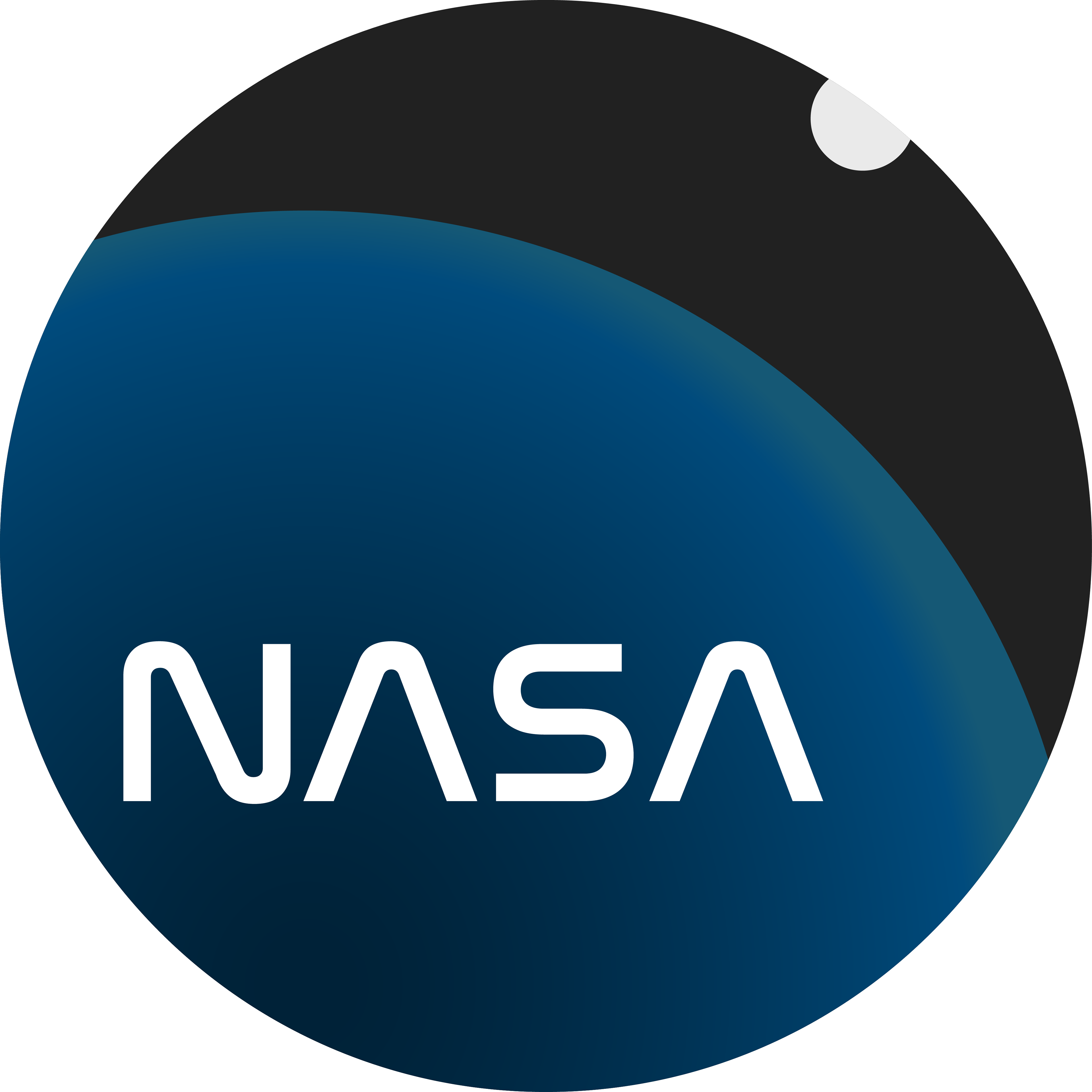 N A S A Logo Blue Sphere