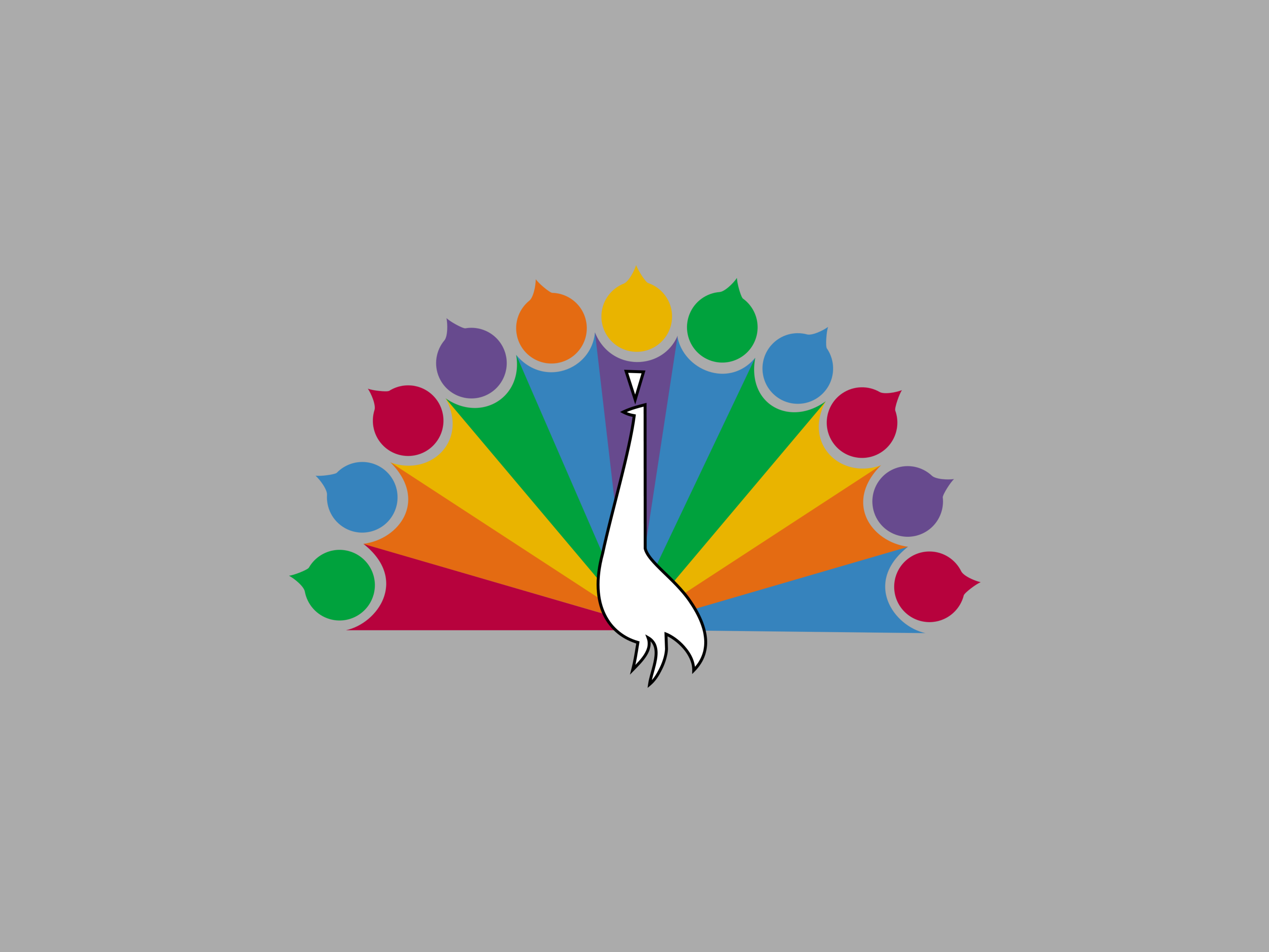 N B C Peacock Logo Design