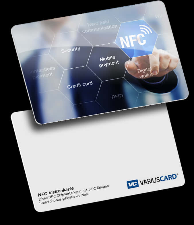 N F C Technology Business Card Mockup
