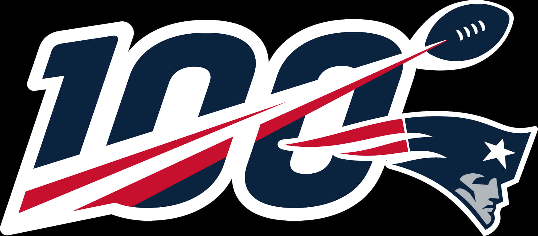 N F L100th Anniversary Patriots Logo