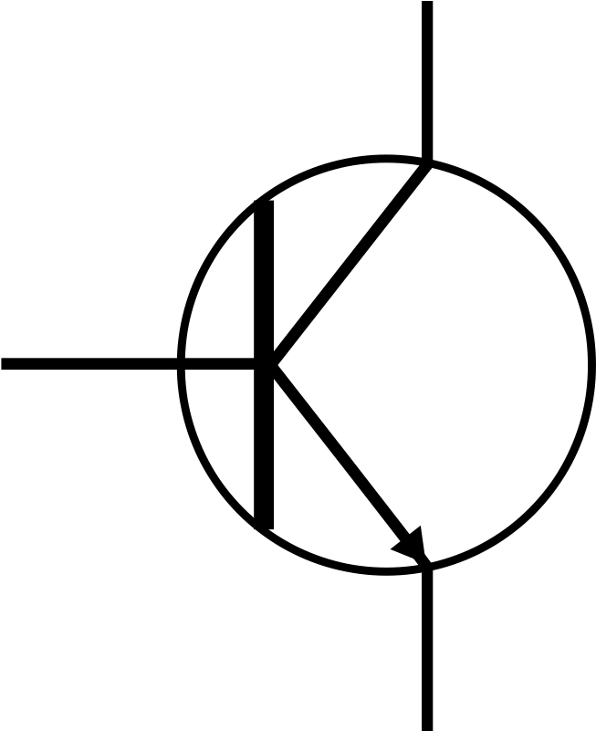N P N Transistor Symbol Graphic