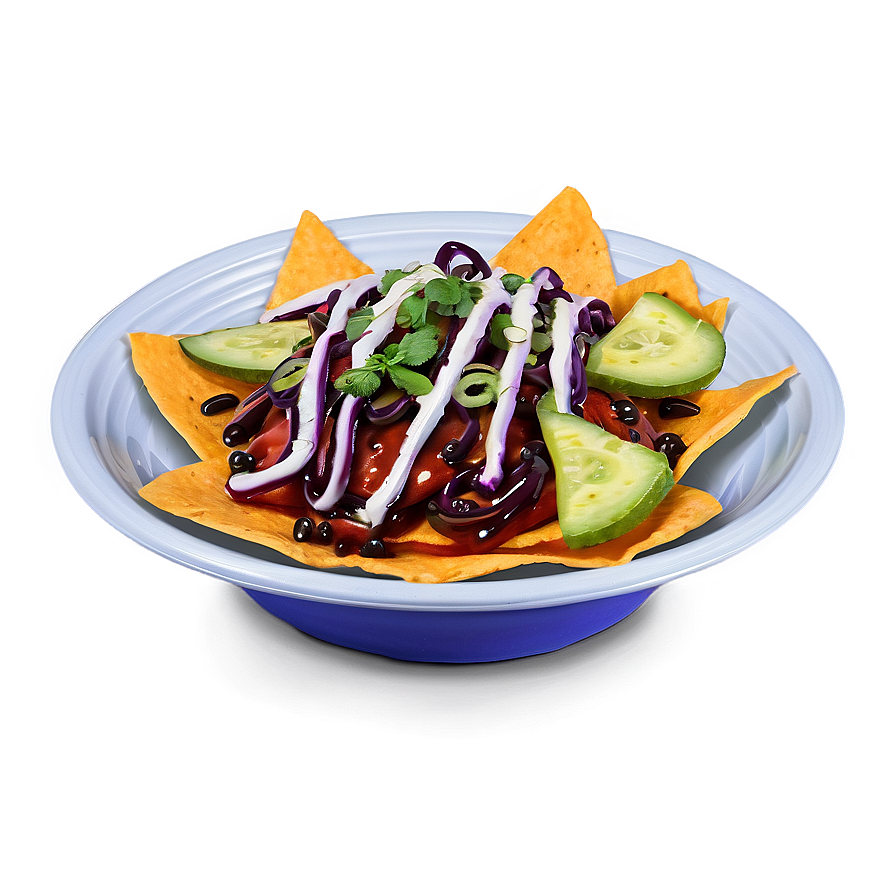 Nachos With Teriyaki Sauce Png Cgx