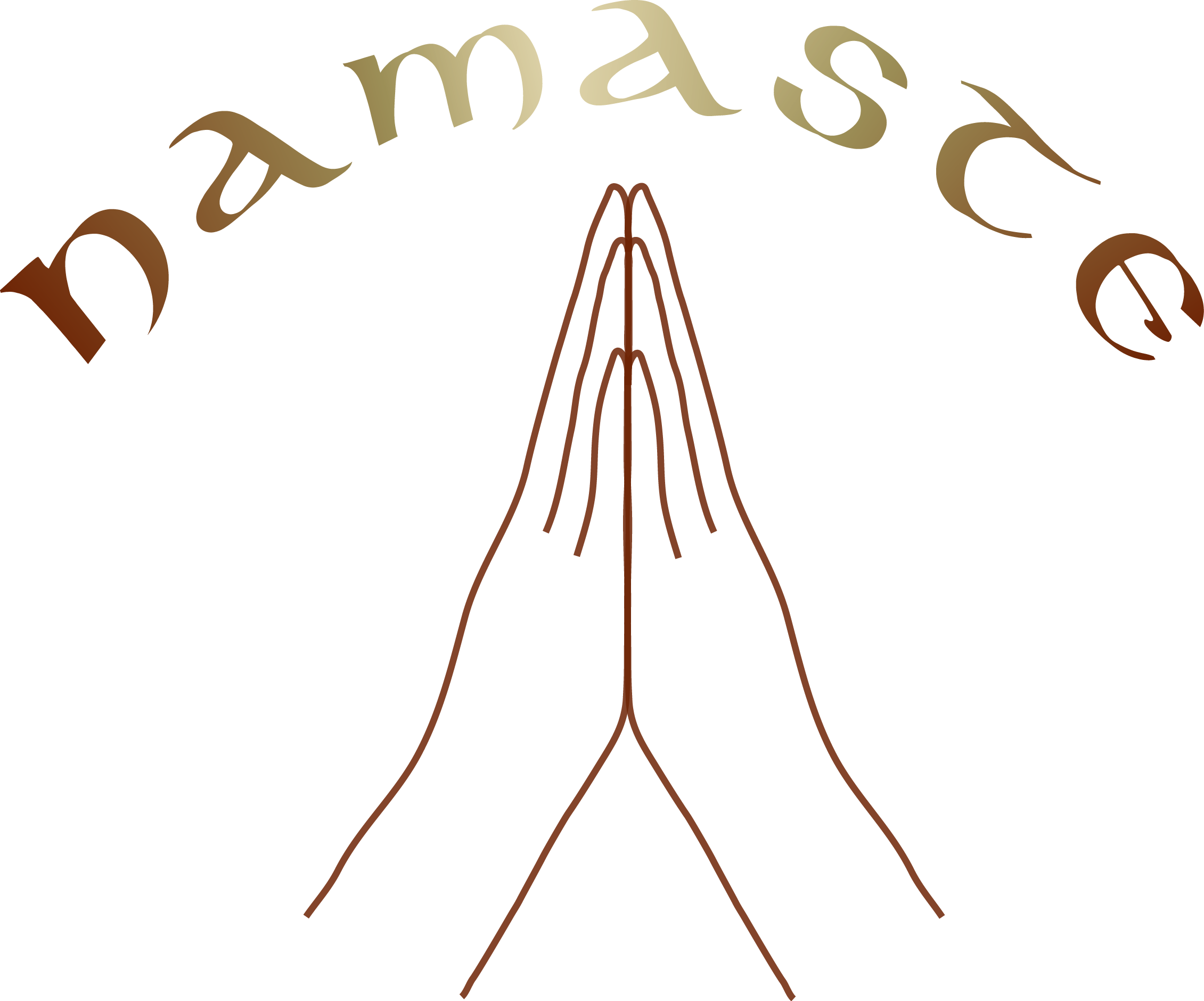 Namaste Gesture Graphic