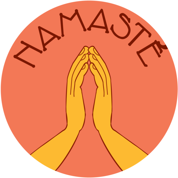Namaste Gesture Illustration