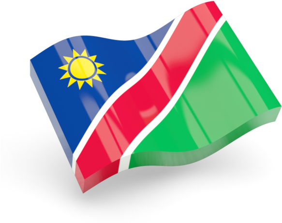 Namibia Flag Waving