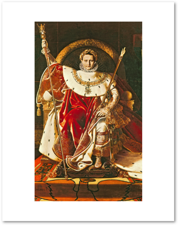 Napoleon Enthroned Imperial Regalia