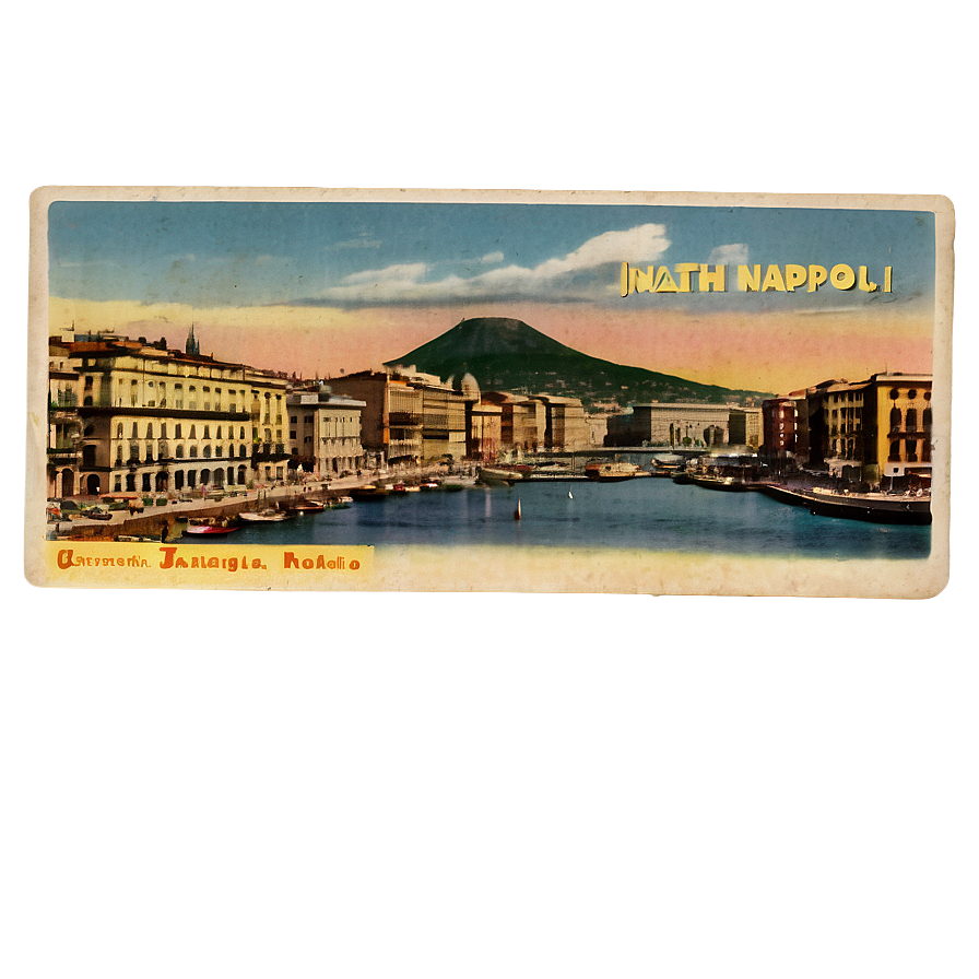 Napoli Vintage Postcard Png 06282024