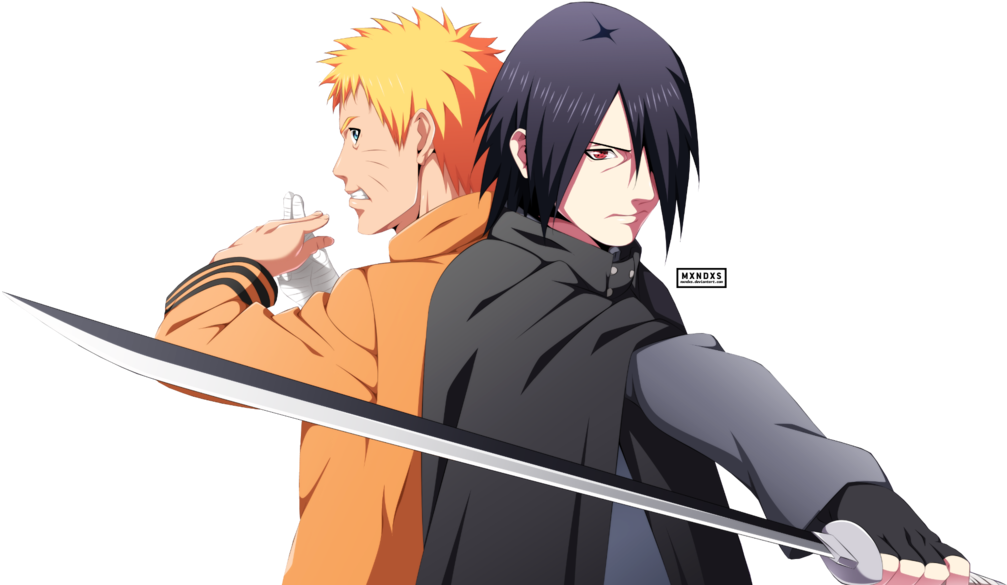 Naruto_and_ Sasuke_ Back_to_ Back