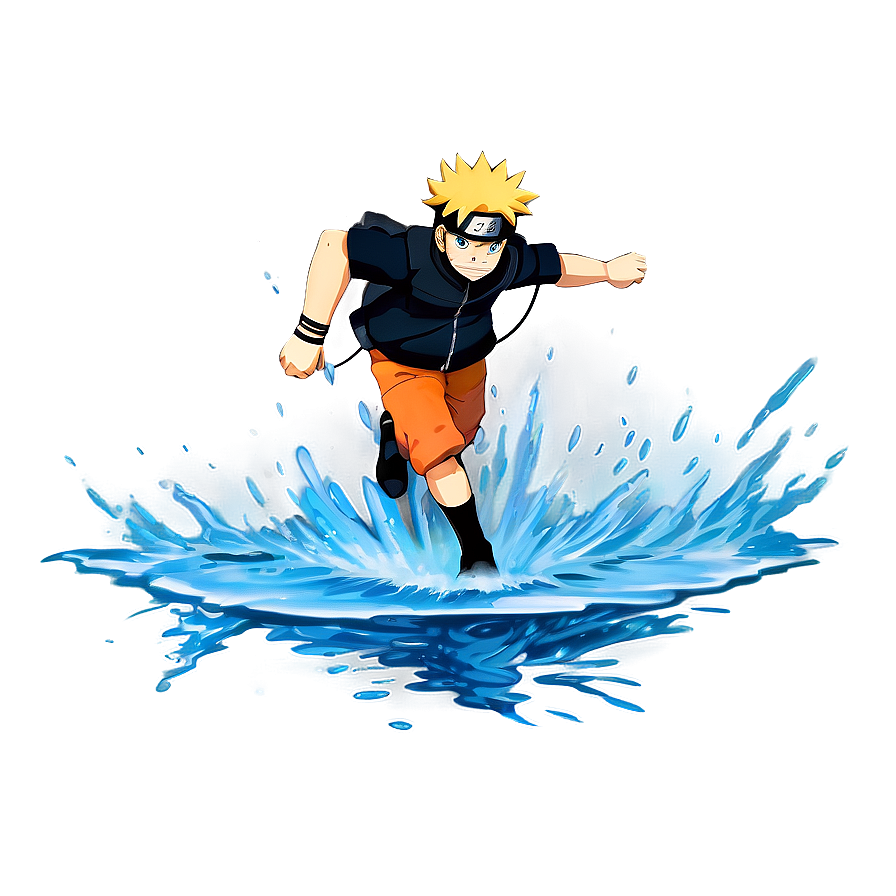 Naruto Running On Water Png Yjt32