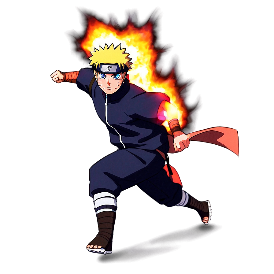 Naruto Running Through Fire Png 62