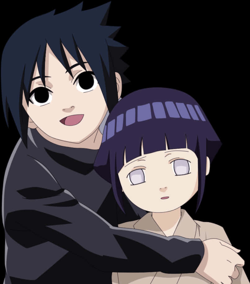 Narutoand Hinata Anime Embrace