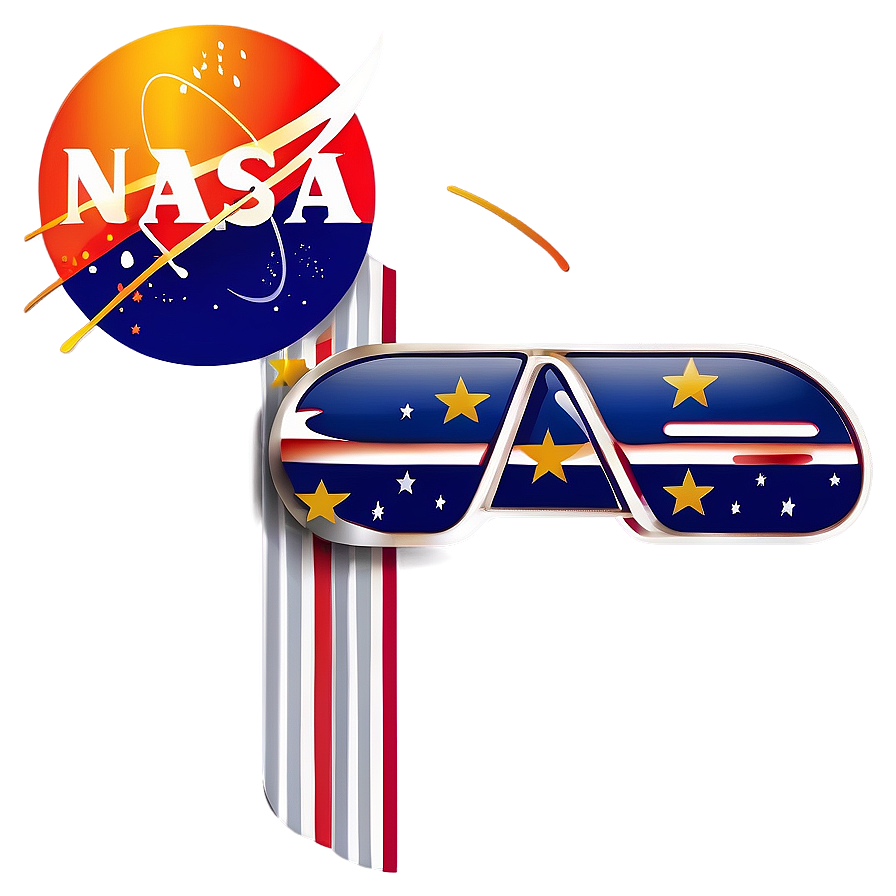 Nasa Logo With Stars And Stripes Png Vlm