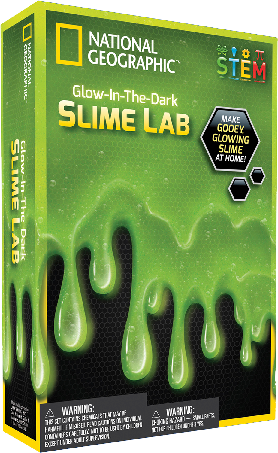 National Geographic Glowinthe Dark Slime Lab Kit