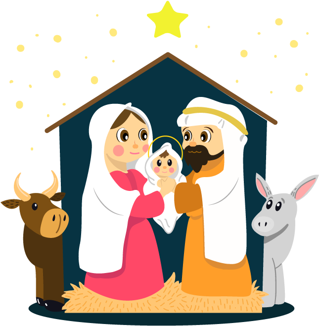 Nativity Scene Illustration