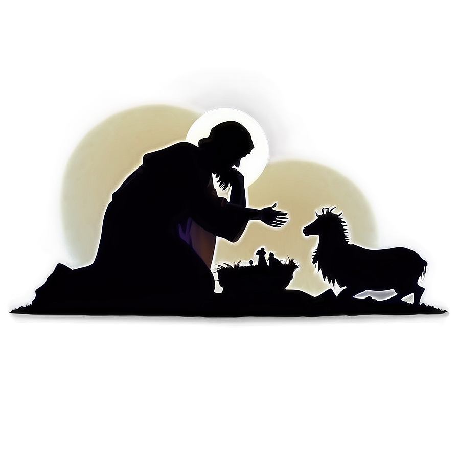 Nativity Scene Silhouette Png Hri