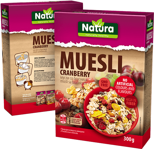 Natura Cranberry Muesli Packaging