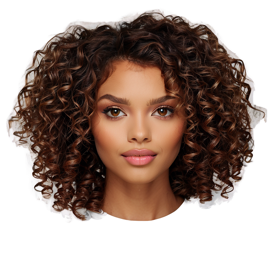 Natural Curly Hairstyle Png 05242024