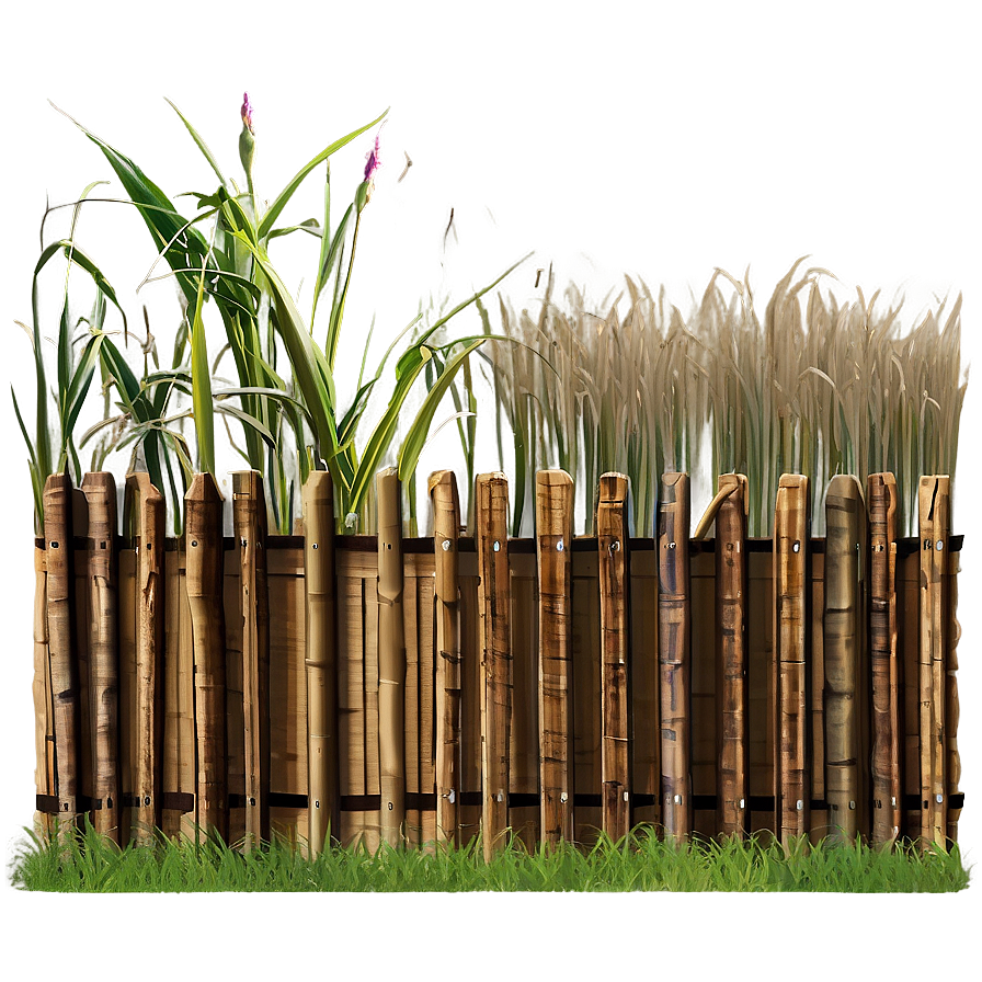 Natural Reed Fence Png Qvl